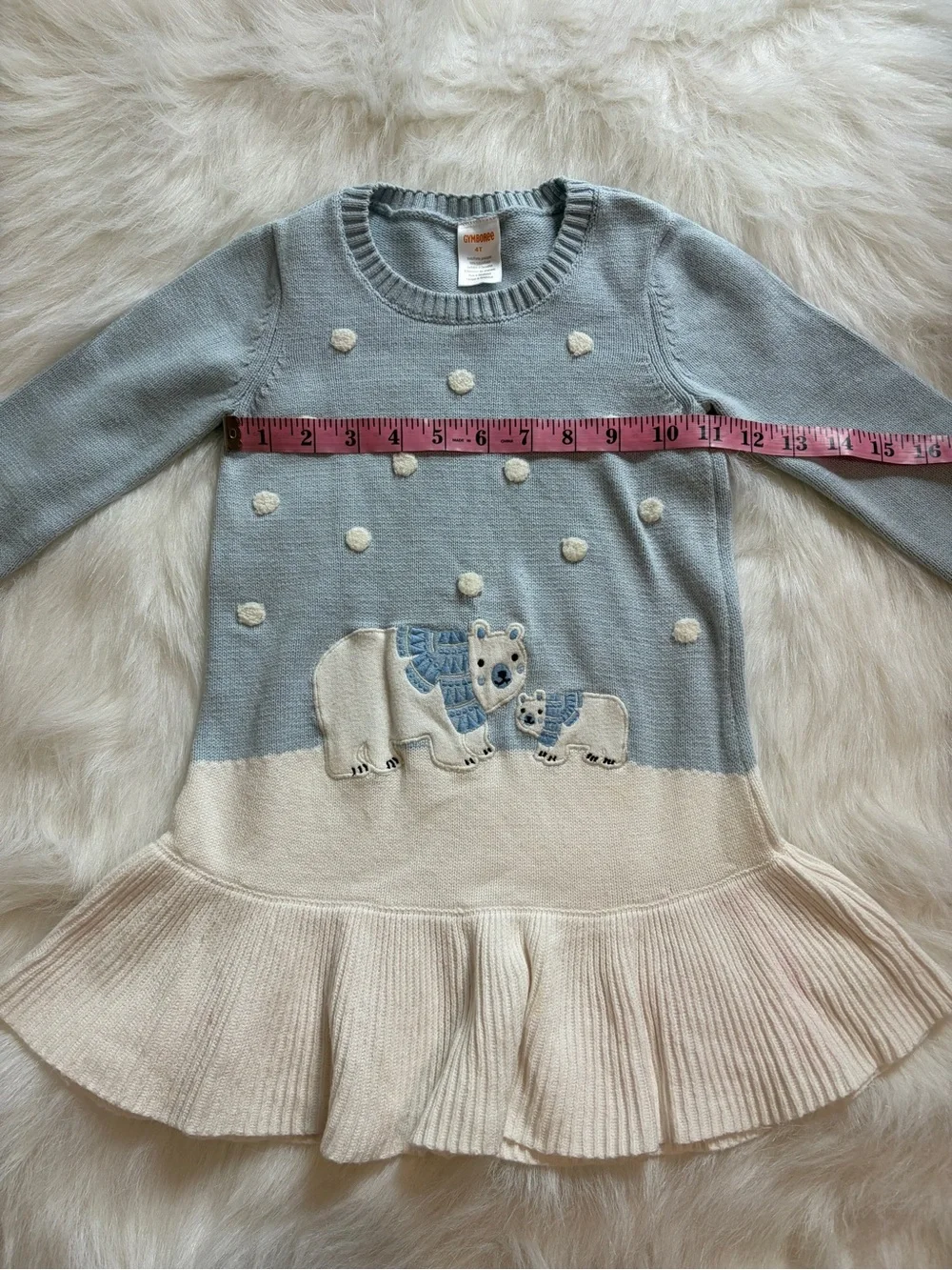 Gymboree Embroidered Winter Sweater Dress Girls Size 4T